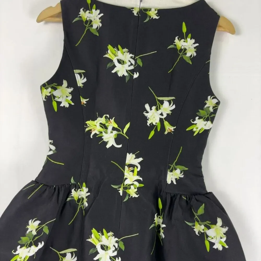 Shushu/Tong Shirt neck Patchwork Floral Mini Dress - Picture 5 of 7